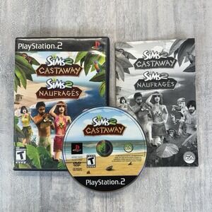 The Sims 2 Castaway Sony PlayStation 2 PS2 Complete CIB W/ Case & Manual TESTED